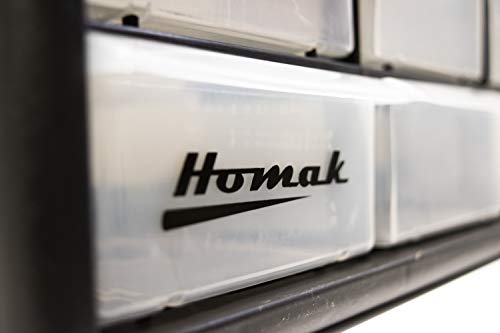 Homak 24-Drawer Parts Organizer, Black, HA01024152 - size: 24-Drawer