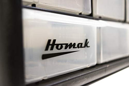 Homak 24-Drawer Parts Organizer, Black, HA01024152 - size: 24-Drawer