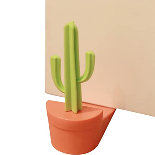WAYUTO Cute Door Stopper Catus Decorative Silicone Door Stop Novelty Funny Door Stops Rubber Door Stop Wedge for Home Office Bedroom Doorstop Cute Gifts for Women Girls - color: Catus