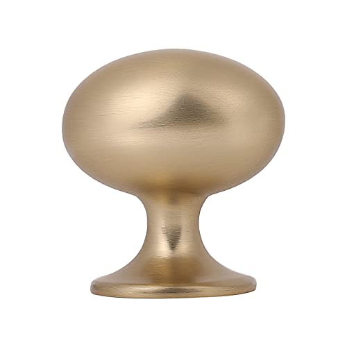 HARPOON Cabinet Hardware Knobs Round Furniture Mushroom Knob - 1.4 Inch 10 Pack Champagne Gold - color: Champagne Gold