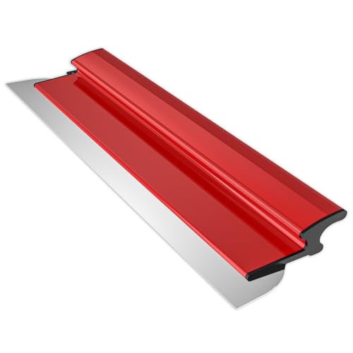 24 Inch Drywall Skimming Blade, Replaceable 0.38mm Stainless Steel Blade, Drywall Trowel for Gyprock, Drywall and Wall-Boardrd, Ergonomically Designed Grip - size: 24 Inch