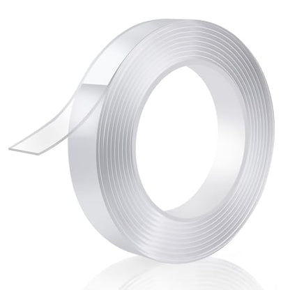 P7yaumy Double Sided Tape Heavy Duty 0.75in×20ft, Nano Tape Double Sided, Removable Traceless Two Sided Adhesive Tape, Clear Mounting Tape Double Sided Tape for Walls, Hanging Picture,Poster,Carpet - size: 0.75in×20feet