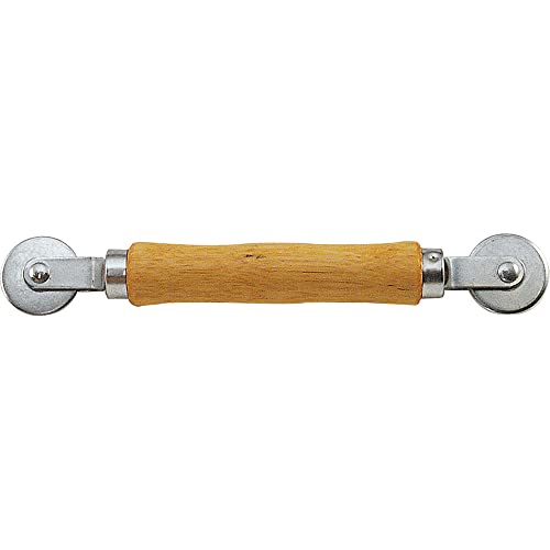 Prime-Line P 7505 Screen Rolling Tool – A Must Have Tool for Installing Window and Door Screens – Spline Roller with Wood Handle and Steel Wheels – Durable and Easy to Use (Single Pack) - size: 3-3/2 In. X 3/32 N.