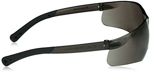 MCR Safety Crews BKH20G BearKat Magnifier Polycarbonate 2.0 Diopter Gray Lens Safety Glasses with Non-Slip Hybrid Black Temple Sleeve (Pack of 2) - color: Gray Lens, size: 2.0 Diopter (Pack of 2)