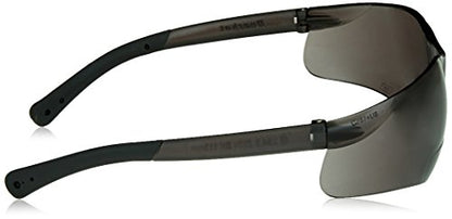 MCR Safety Crews BKH20G BearKat Magnifier Polycarbonate 2.0 Diopter Gray Lens Safety Glasses with Non-Slip Hybrid Black Temple Sleeve - color: Gray Lens, size: 2.0 Diopter