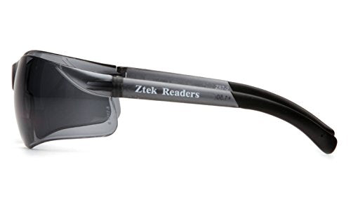 Pyramex S2520R20 Ztek Readers Gray Gray + 2.0 - color: Gray 2.0 Diopter Lens/ Gray Frame