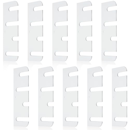 MorningRo 10 Pcs Hardware Door Hinge Shims Stainless Steel Metal Coated Finish Door Hinge Shim for Repair Kit (4 Inch,White) - color: White, size: 4 Inch