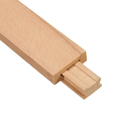 uxcell 1 Set Wooden Drawer Slides, Classic Wood Center Guide Track, Wood Drawer Glides Bottom Rails Replacement Kit, 13-3/4" (35 CM) - size: 13-3/4"