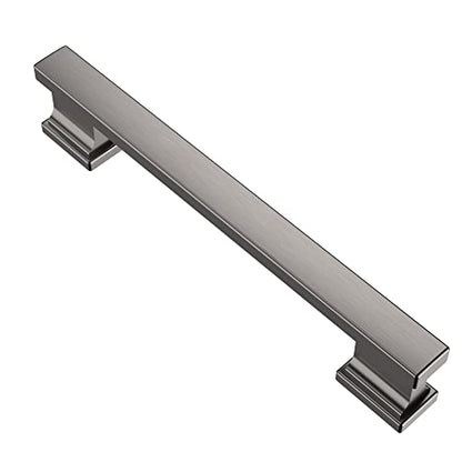 Alzassbg 10 Pack Brushed Black Nickel Cabinet Pulls, 5 Inch(128mm) Hole Centers Kitchen Cabinet Handles for Cabinets and Drawers AL3061BBN - color: Brushed Black Nickel, size: 5" Hole Center