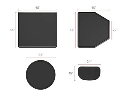 WeatherTech All-Purpose Mat - Multi-Use Mat for Everyday Living - color: Cocoa, size: 3'8" x 4' (Rectangular)
