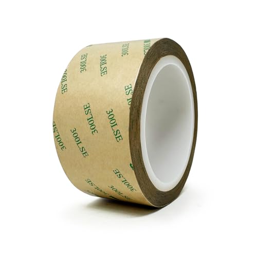 Gizmo Dorks 300LSE Double Sided Tape, Heavy Duty Clear Adhesive, 2 in x 36 ft, Heat Resistant, Waterproof, for Picture Hanging, LED Strips, DIY Crafts, Car Décor, Electronics - size: 2 inch x 36 feet