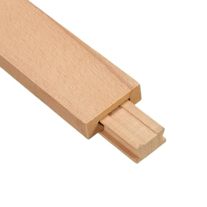 uxcell 1 Set Wooden Drawer Slides, Classic Wood Center Guide Track, Wood Drawer Glides Bottom Rails Replacement Kit, 15-3/4" (40 CM) - size: 15-3/4"