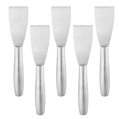 5 Pack 2 Inch Putty Knife Scraper, Putty Knife Set, Stainless Steel Putty Knife, Wallpaper Scraper Paint Scraper Tool for Spreading Drywall Spackle, Plasterboard Mud, Scraping Paint, by GENHAKON.