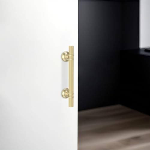 10 Pack 3-3/4 Inch Cabinet Pulls knurled Brushed Gold Kitchen Cabinet Handles Aluminum and Zinc Alloy Drawer Pulls Solid Cabinet Hardware - color: Brushed Gold Knurled, size: 3-3/4'' Hole Center(96mm)