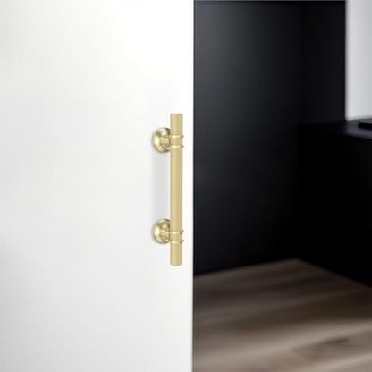 10 Pack 3-3/4 Inch Cabinet Pulls knurled Brushed Gold Kitchen Cabinet Handles Aluminum and Zinc Alloy Drawer Pulls Solid Cabinet Hardware - color: Brushed Gold Knurled, size: 3-3/4'' Hole Center(96mm)
