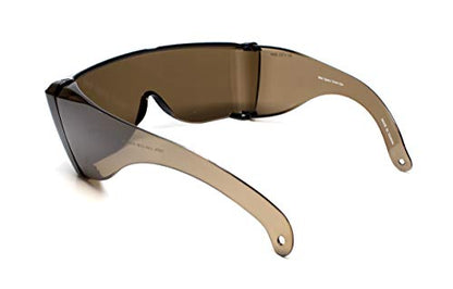 Calabria 3000 Fitover Safety Glasses with Uni-Lens – [Copper] Wrap Around Eye Protection | Anti-Fog Scratch Resistant | Protective Eyewear - color: Copper