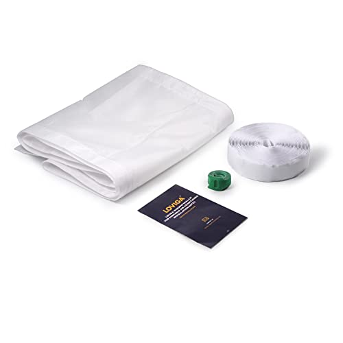 Loviga Portable Air Conditioner Window Kit, Window Vent Seal Kit for Portable Air Conditioner Dryer, 2022 Upgraded 100% Sealing Waterproof Easy to Install, 10x40-64 inches Length Adjustable - color: Sliding/Hung Window-10"x64" (25x162cm)