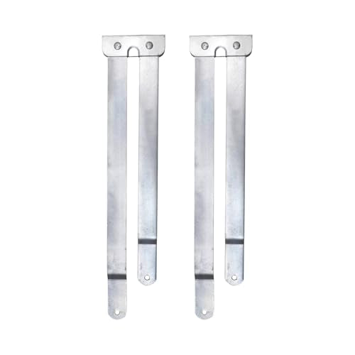 27.5 Inch Ladder Hinge Attachment 2Pcs, Quick Release Folding Limitor, Step Ladders Parts Connector, Repair Bracket Replacement - color: Silver, size: 27.5 Inch
