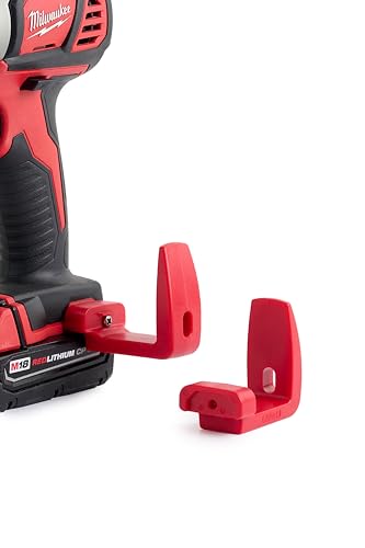 Caddy MEGA Hook - Wide Hooks for Impact Drill | Hang on 2x4, Tool Belt & Ladder - 2-Pack - style: Fits Milwaukee