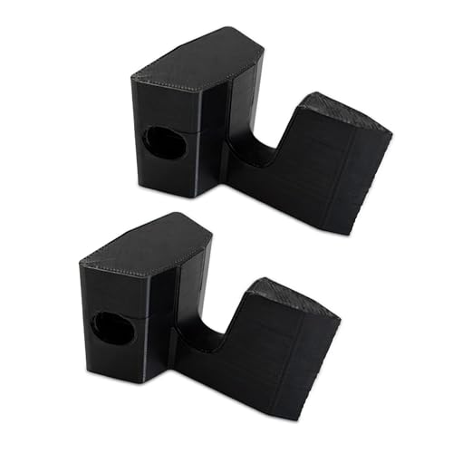 Premium Solid Rubber Door Stopper Wedge, Heavy Duty Over the Hinge Design for Home, Commercial Use, Hospitals & Hotels, Fits Big Doors, Prevents Slamming, Protects Walls & Keeps Doors Open (2-Pack)