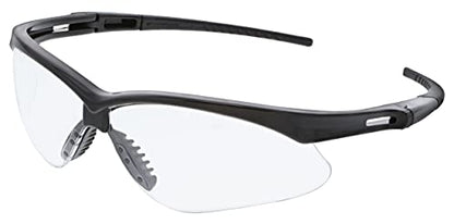 MCR Safety Glasses MP110DC Clear Hydrofilic Polycarbonate Lenses with UV Protection, Antifog & Scratch Resistant Coating, Black Frame, 1-Pair - color: Clear, size: One Size