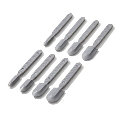 2 Sets Silicone Caulking Finishing Tool Kit, 4 Size Reusable Sealant Spatula, Spreader Tool with Handle, Ideal for Kitchen, Bathroom Tiles, Brick Wall & Corners