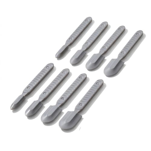 2 Sets Silicone Caulking Finishing Tool Kit, 4 Size Reusable Sealant Spatula, Spreader Tool with Handle, Ideal for Kitchen, Bathroom Tiles, Brick Wall & Corners