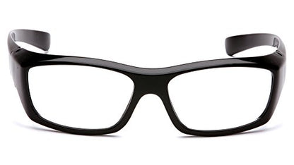 Pyramex Safety SB7910DRX Emerge Safety Glasses, Black Frame, Clear Lens - color: Black Frame
