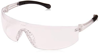 Pyramex Provoq Safety Eyewear Blue Mirror Lens Black Temples - color: Clear