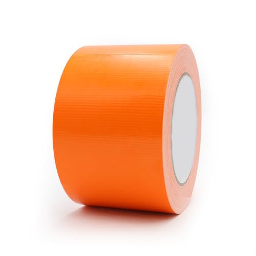 Heavy Duty Duct Tape 3 Inch X 33 Yards, 8.5 Mil Thickness, Multi Purpose Orange Duct Tape, No Residue, Waterproof and Tear by Hand - for Repairs, Industrial, Professional Use - color: Orange, size: 3 inch X 33 Yards