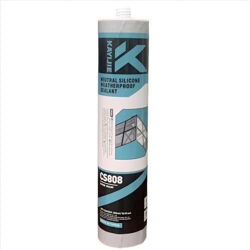 Silicone Caulk & Sealant Clear, Waterproof Silicone Sealant, Shrink & Crack Proof, Silicone Caulking for Kitchen, Bathroom, Interior & Exterior Use, 10.1 FL OZ/300ML