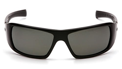 Pyramex Goliath Safety Eyewear Black Frame Clear Anti Fog Lens - color: Black Frame/Gray Polarized Lens