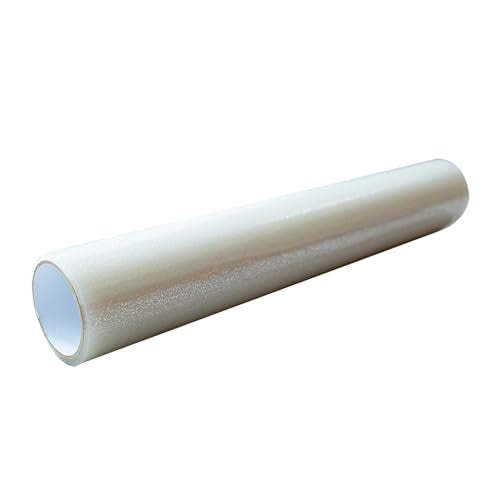 PAD 'N PROTECT Heavy Duty Temporary Carpet Protection Film. Easy Unwind, Strong with Self Adhesive Backing for Carpet and Stair Rug, 2.5 Mil., Clear, Reverse Wound. Paint & Waterproof (36" x 500') - size: 36" x 500'
