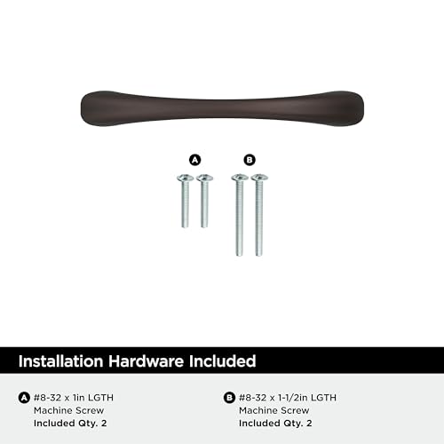 Amerock BP37230ORB Oil-Rubbed Bronze Cabinet Pull | 3 inch (76mm) Center-to-Center Cabinet Hardware | Vaile | Furniture Hardware | Drawer Pull - color: Oil Rubbed Bronze, size: 3 inch (76mm) Center-to-Center, style: Single