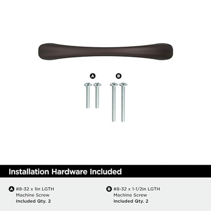 Amerock BP37230ORB Oil-Rubbed Bronze Cabinet Pull | 3 inch (76mm) Center-to-Center Cabinet Hardware | Vaile | Furniture Hardware | Drawer Pull - color: Oil Rubbed Bronze, size: 3 inch (76mm) Center-to-Center, style: Single