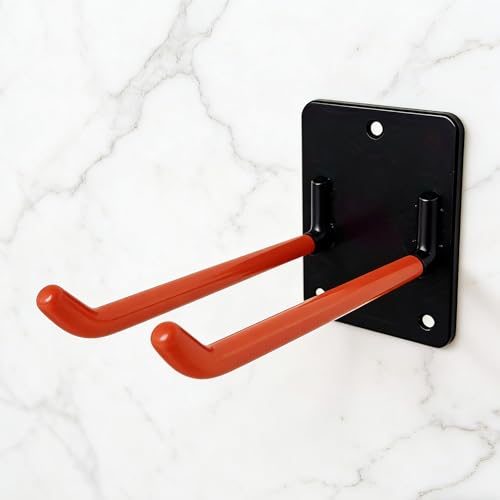 Garage Storage Hook, Wall Mounted Garage Organization and Storage, Shovel & Rake Hangers Organizer, Yard Tool Rack, Orange - color: Orange 1