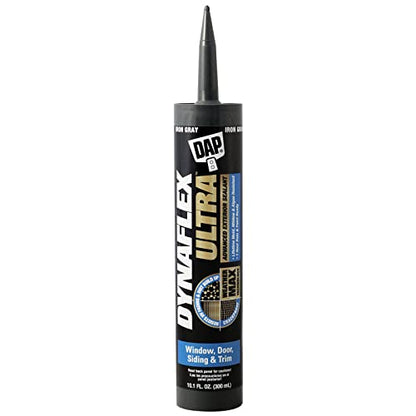 DAP Dynaflex Ultra Advanced Exterior Sealant, Iron Gray, 10.1 Oz (7079818215) (Pack of 6) - color: Iron Gray, size: 10.1 oz (Pack of 6)