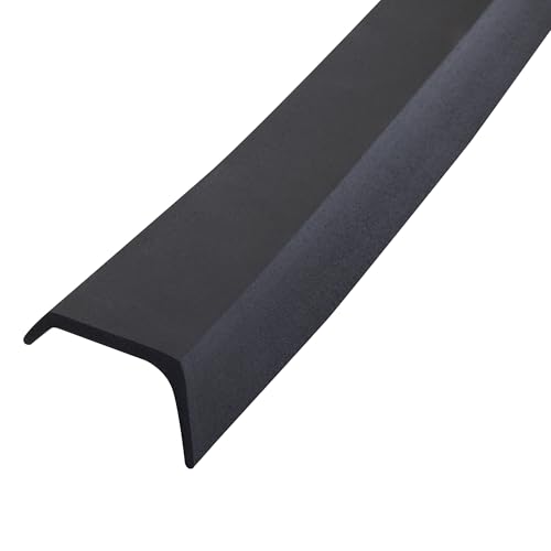 M-D Building Products 03749 16 ft. Black Rubber Garage Door Bottom Seal - size: 16 Ft.