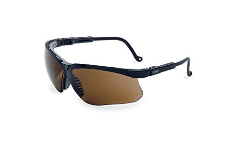 Honeywell Uvex Genesis Safety Glasses with Uvextreme Anti-Fog Coating, Black Frame