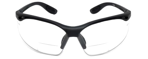 Calabria 91348 Anti Fog Bifocal Reading Safety Glasses Readers +1.50 Clear Men Women Wrap Around Eye Protection Shatterproof - color: Clear