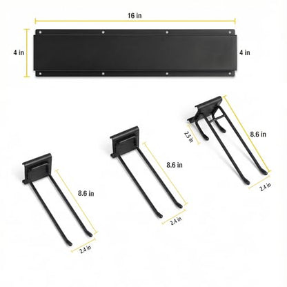 MBQQ Garage Tool Organizer Wall Mounted, 16 Inches Adjustable Garden Tool Organizer Rack,Heavy Duty Yard Tool Organizer,Single piece - size: SET OF 1