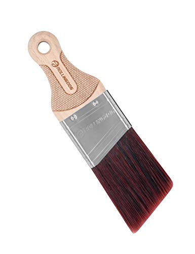 ROLLINGDOG 2 Inch Trim Brush - Short Handle Angled Paint Brush for Painting Walls, Furniture, Cutting in, Trim, Detail Painting - color: Wooden Handle(pack of 1)