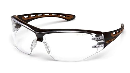 Carhartt CHB810ST Safety Eyewear, Clear Lens - color: Black / Tan