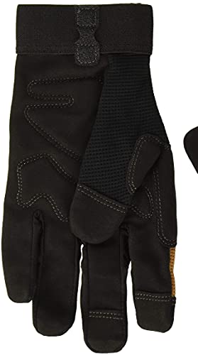 Custom Leathercraft CLC 124M Workright Flex Grip Work Gloves, Shrink Resistant, Improved Dexterity, Tough, Stretchable, Excellent Grip,Black,Medium (Pack of 2) - size: Medium (Pack of 2)