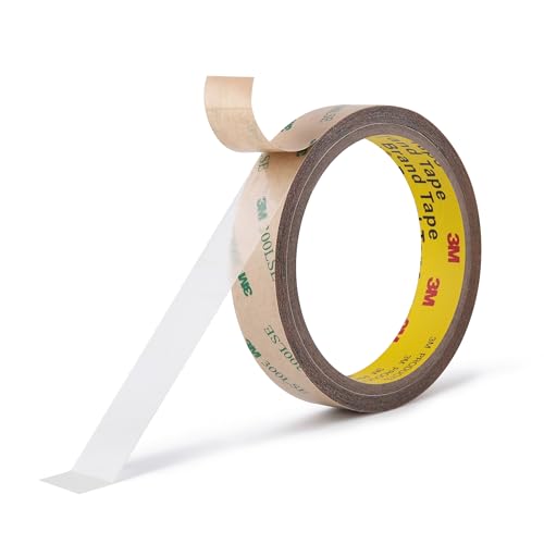 Double Sided Tape 9495LE 1/2" x 18Ft Made of 3M Pack of 1 Heavy Duty Clear Adhesive Tape for Electronics Bonding Attachment Laptop Phone Repairs Arts Crafts Leather Work Card Making - size: 1/2" x 18Ft