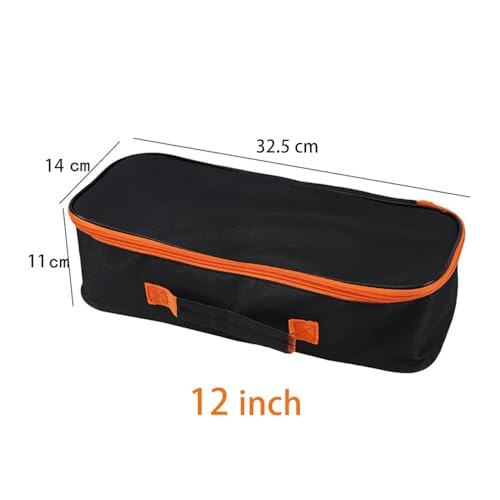 3pack Tool Pouch with Zipper Utility Small Tool Bag for Screw Plier Wrench Screwdriver Mechanic Car Vacuum Men garden Hand Power Tool Storage Organizer (12 Inch) - size: 12 inch-3pcs
