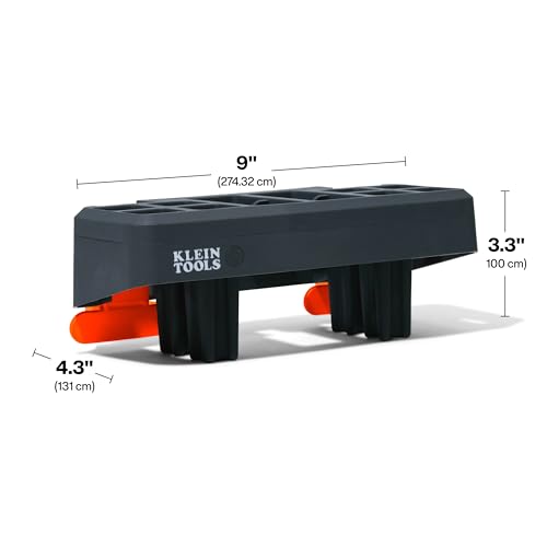 KLEIN TOOLS BC702SL Tool Holder Module Rail System Attachment, 15-Pound Load Rating, High-Impact Plastic, Weather-Resistant with Swappable Inserts for Man Lifts and Scissor Lifts - size: Tool Holder