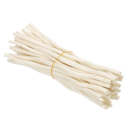 PATIKIL 36 Pcs 20cm Wood Log Sticks, Natural Wood Craft Sticks, Dried Wood Sticks Wooden Branches for DIY Crafts Accessory Decor Photo Props, White - color: White, size: 20 cm