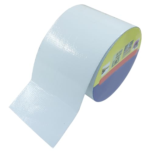 Waterproof Repair Tape, UV-Proof Multi-Surface Instant Seal Patch Repair for RV Awning, Boat Cover, Tent, Tarp & Canvas (3 Inch x 24.6FT, White) - color: White