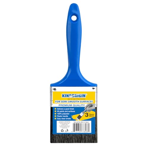 King Origin 3 Inch Paint Brush, 1-Pack, Wide Paint Brush for Painting Walls & Large Surfaces, Furniture, Crafts, Stain Brush, Painting Brush - color: 1 Pack, 3 Inch